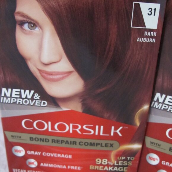 Bundle of 2 Revlon Colorsilk Dark Auburn Haircolor - Picture 2 of 9